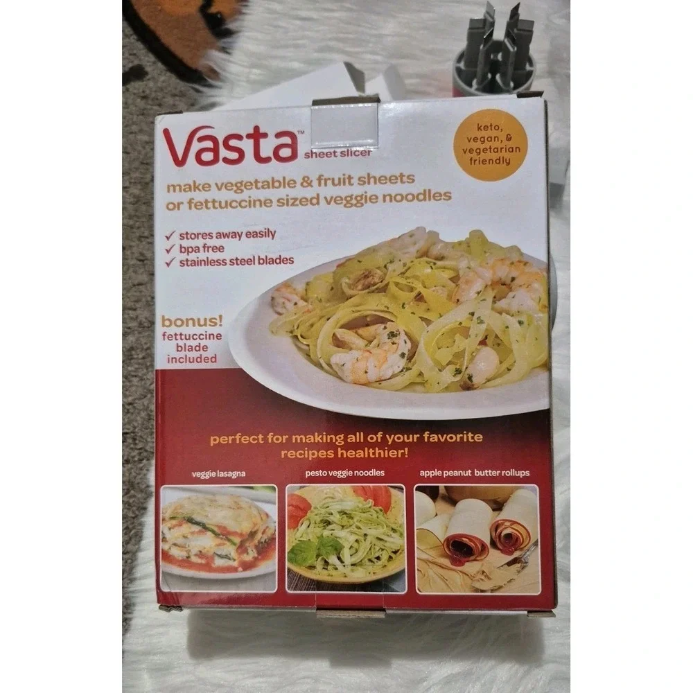 Vegetable & Fruit Sheet Slicer Spiralizer – As‎ Seen on TV  Keto & Healthy NIB